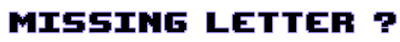 Missing Letter - Clear Logo Image