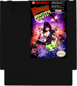 Elvira's Monster Party - Fanart - Cart - Front Image