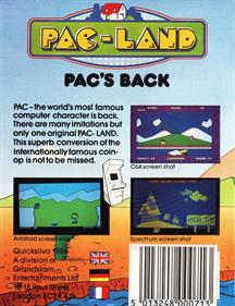 Pac-Land - Box - Back Image