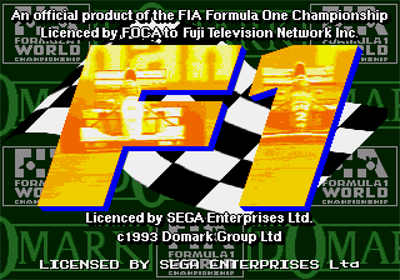Formula One - Screenshot - Game Title Image