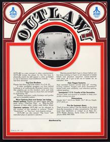 Outlaw - Advertisement Flyer - Back Image