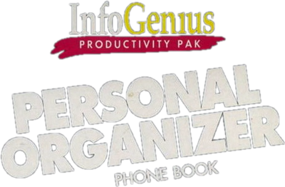 InfoGenius Productivity Pak: Personal Organizer and Phone Book - Clear Logo Image