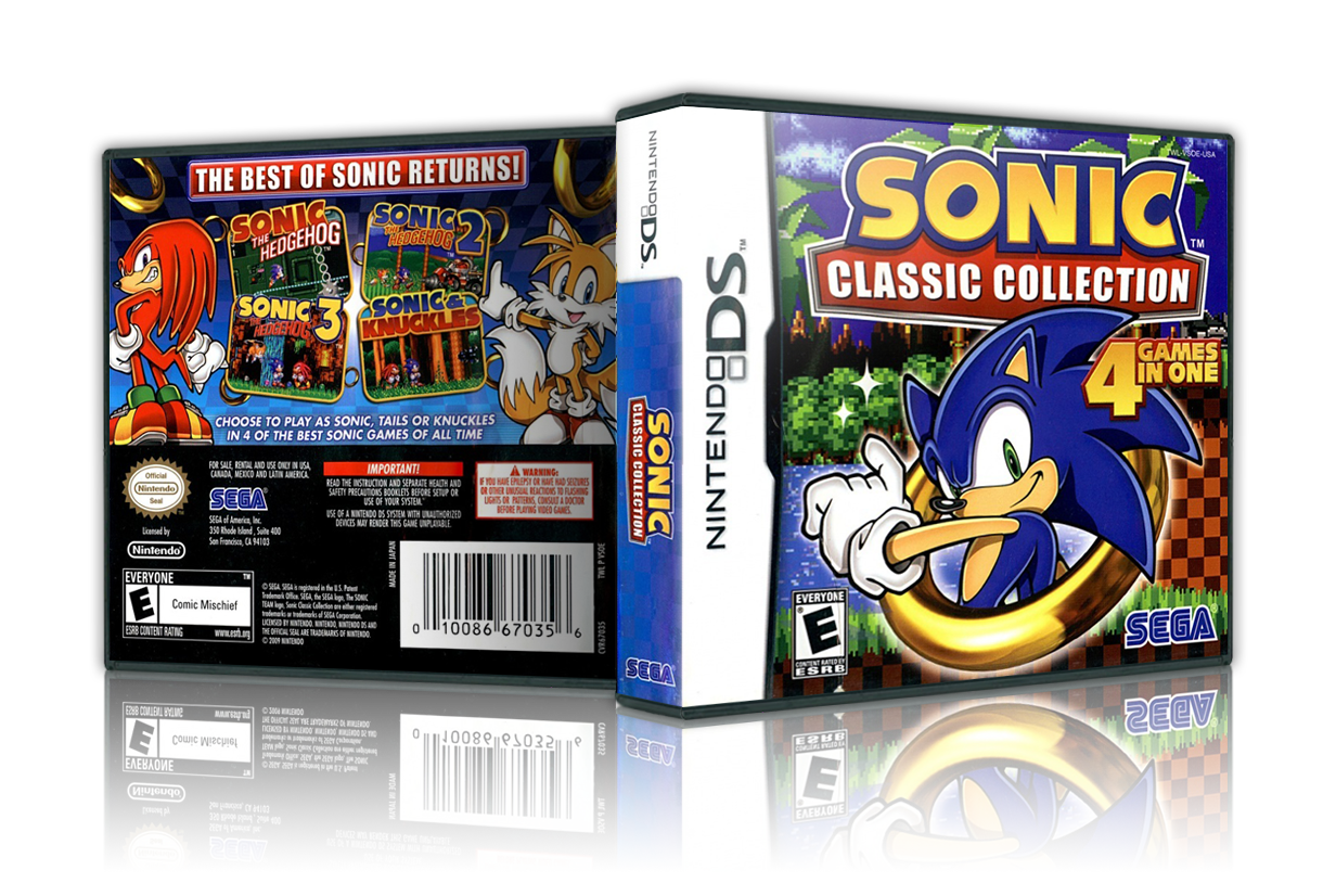 Sonic Classic Collection Nintendo 3DS Box Art Cover by Luigi53