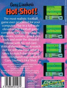 Gary Lineker's Hot-Shot! - Box - Back Image