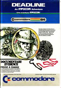 Deadline (Commodore/Infocom) - Box - Front Image