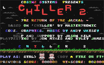 Chiller 2 - Screenshot - Game Title Image