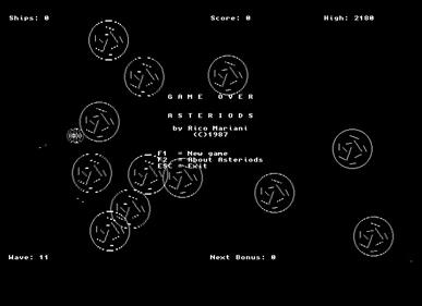 Asteriods - Screenshot - Game Title Image