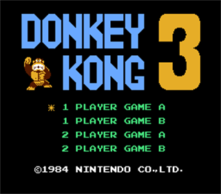 Donkey Kong 3 - Screenshot - Game Title Image