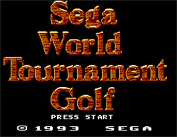 Sega World Tournament Golf - Screenshot - Game Title Image