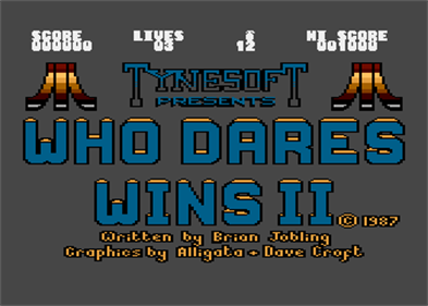 Who Dares Wins II - Screenshot - Game Title Image