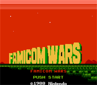 Famicom Wars - Screenshot - Game Title Image