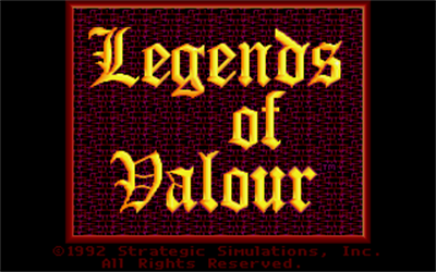 Legends of Valour - Screenshot - Game Title Image
