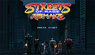 Streets of Rage Remake - Screenshot - Game Title Image