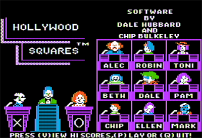 Hollywood Squares - Screenshot - Game Title Image