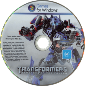 Transformers: Revenge of the Fallen - Disc Image