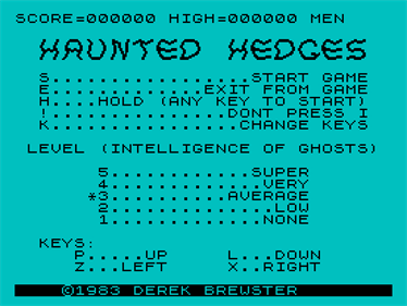 Haunted Hedges - Screenshot - Game Title Image