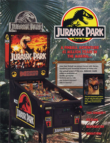 Jurassic Park (Data East) - Advertisement Flyer - Front Image
