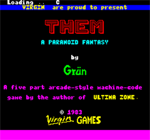 Them: A Paranoid Fantasy - Screenshot - Game Title Image