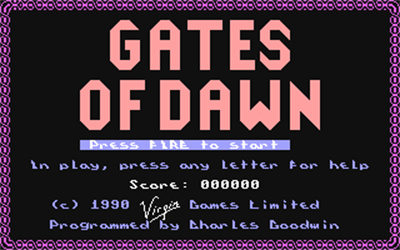 Gates of Dawn - Screenshot - Game Title Image