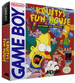 Krusty's Fun House - Box - 3D Image