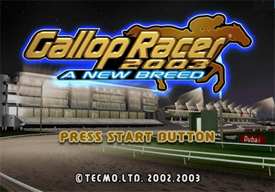 Gallop Racer 2003: A New Breed - Screenshot - Game Title Image