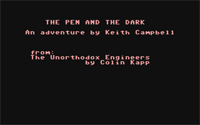 The Unorthodox Engineers: The Pen and the Dark - Screenshot - Game Title Image