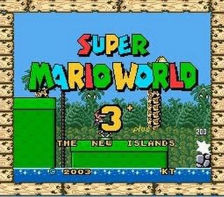 Super Mario World 3 Plus: The New Islands - Screenshot - Game Title Image