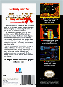Abadox: The Deadly Inner War - Box - Back Image