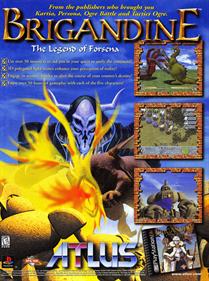 Brigandine: The Legend of Forsena - Advertisement Flyer - Front Image