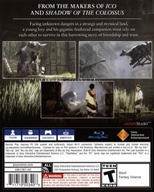 The Last Guardian - Box - Back Image