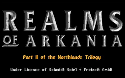 Realms of Arkania: Star Trail - Screenshot - Game Title Image