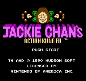 Jackie Chan's Action Kung Fu - Screenshot - Game Title Image