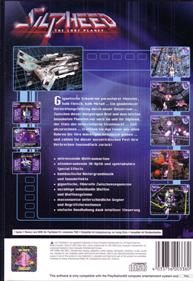 Silpheed: The Lost Planet - Box - Back Image