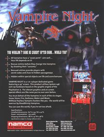 Vampire Night - Advertisement Flyer - Back