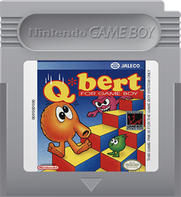 Q*bert for Game Boy - Fanart - Cart - Front