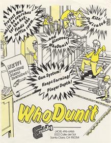 Who Dunit - Advertisement Flyer - Front Image