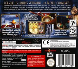 Night at the Museum: Battle of the Smithsonian: The Video Game - Box - Back Image