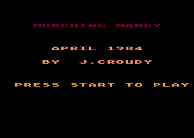 Munching Mandy - Screenshot - Game Title Image