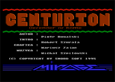Centurion - Screenshot - Game Title Image