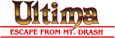 Ultima: Escape From Mt. Drash - Clear Logo Image