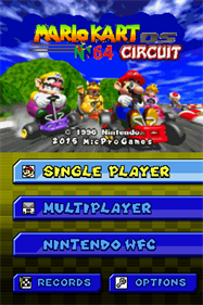 Mario Kart DS N64 Circuit - Screenshot - Game Title Image