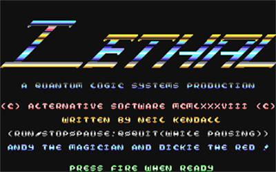 Lethal - Screenshot - Game Title Image
