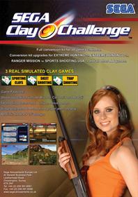 Sega Clay Challenge - Advertisement Flyer - Front Image