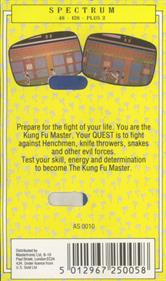 Kung-Fu Master - Box - Back Image