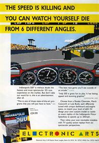 Indianapolis 500: The Simulation - Advertisement Flyer - Front Image