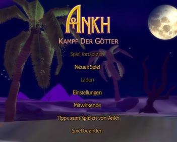 Ankh: Battle of the Gods - Screenshot - Game Select Image