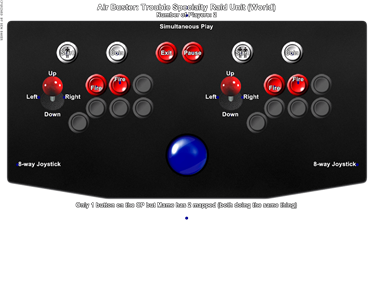 Air Buster - Arcade - Controls Information Image