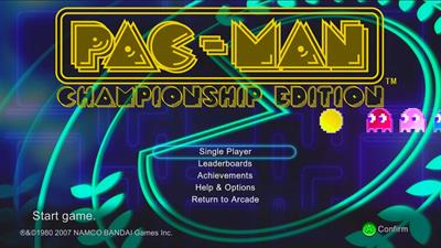 Pac-Man Championship Edition DX+ - Screenshot - Game Title Image