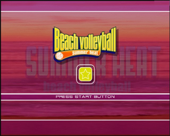 Summer Heat Beach Volleyball - Screenshot - Game Title Image