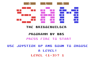 Old Sam: The Bridgebuilder - Screenshot - Game Title Image